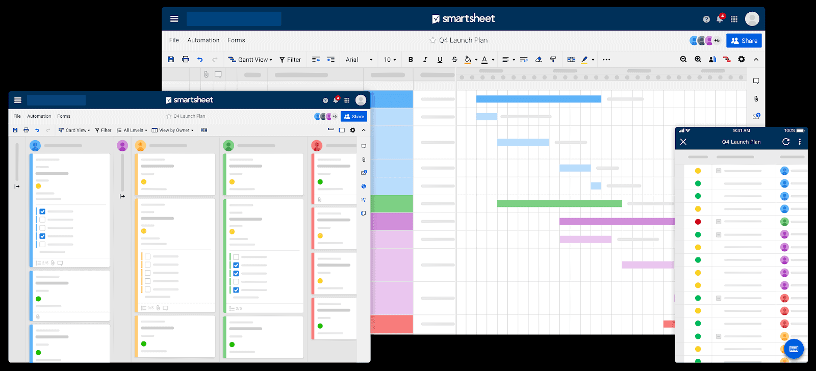 2.الأفضل من حيث المرونة والقابلية العالية للتخصيص Smartsheet